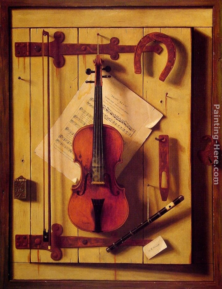 William Michael Harnett Still Life - Violin and Music